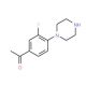 1-(3-fluoro-4-piperazin-1-ylphenyl)ethanone - chemical structure image