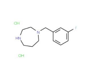 1-(3-Fluoro-benzyl)-[1,4]diazepane dihydrochloride - chemical structure image