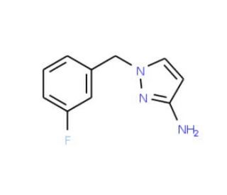1-(3-Fluoro-benzyl)-1H-pyrazol-3-ylamine (CAS 957480-06-7) - chemical structure image