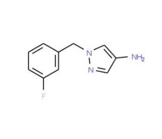 1-(3-Fluoro-benzyl)-1H-pyrazol-4-ylamine - chemical structure image