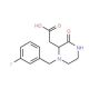 [1-(3-Fluoro-benzyl)-3-oxo-piperazin-2-yl]-acetic acid - chemical structure image