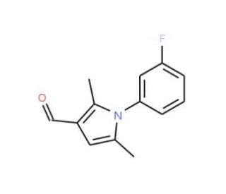 1-(3-Fluoro-phenyl)-2,5-dimethyl-1H-pyrrole-3-carbaldehyde (CAS 428497-01-2) - chemical structure image