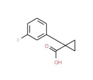 1-(3-Fluoro-phenyl)-cyclopropanecarboxylic acid (CAS 248588-33-2) - chemical structure image