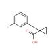 1-(3-Fluoro-phenyl)-cyclopropanecarboxylic acid (CAS 248588-33-2) - chemical structure image