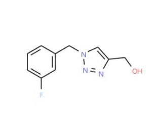 [1-(3-Fluorobenzyl)-1H-1,2,3-triazol-4-yl]methanol - chemical structure image