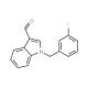 1-(3-Fluorobenzyl)-1H-indole-3-carbaldehyde - chemical structure image