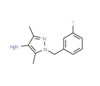 1-(3-Fluorobenzyl)-3,5-dimethyl-1H-pyrazol-4-amine (CAS 925650-30-2) - chemical structure image