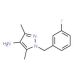 1-(3-Fluorobenzyl)-3,5-dimethyl-1H-pyrazol-4-amine (CAS 925650-30-2) - chemical structure image