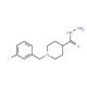 1-(3-Fluorobenzyl)-4-piperidinecarbohydrazide (CAS 453557-70-5) - chemical structure image
