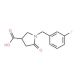 1-(3-Fluorobenzyl)-5-oxopyrrolidine-3-carboxylic acid - chemical structure image