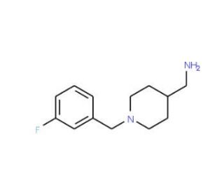 [1-(3-Fluorobenzyl)piperidin-4-yl]methylamine - chemical structure image