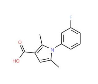 1-(3-fluorophenyl)-2,5-dimethyl-1H-pyrrole-3-carboxylic acid - chemical structure image
