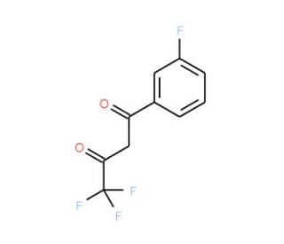 1-(3-Fluorophenyl)-4,4,4-trifluorobutane-1,3-dione (CAS 23975-58-8) - chemical structure image