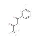 1-(3-Fluorophenyl)-4,4,4-trifluorobutane-1,3-dione (CAS 23975-58-8) - chemical structure image