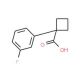 1-(3-fluorophenyl)cyclobutanecarboxylic acid (CAS 179411-84-8) - chemical structure image