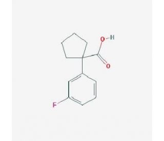 1-(3-fluorophenyl)cyclopentanecarboxylic acid (CAS 214262-97-2) - chemical structure image