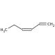 1,3-Hexadiene, mixture of cis and trans (CAS 592-48-3) - chemical structure image