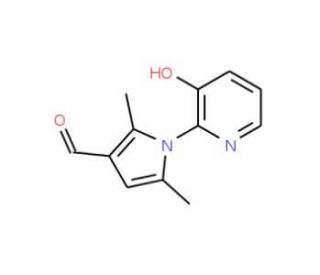 1-(3-Hydroxy-pyridin-2-yl)-2,5-dimethyl-1H-pyrrole-3-carbaldehyde - chemical structure image