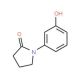 1-(3-hydroxyphenyl)pyrrolidin-2-one (CAS 58212-15-0) - chemical structure image