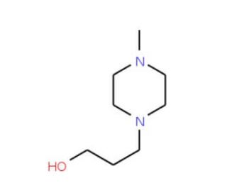 1-(3-Hydroxypropyl)-4-methylpiperazine (CAS 5317-33-9) - chemical structure image