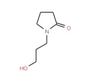 1-(3-Hydroxypropyl)pyrrolidin-2-one (CAS 62012-15-1) - chemical structure image