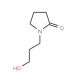 1-(3-Hydroxypropyl)pyrrolidin-2-one (CAS 62012-15-1) - chemical structure image