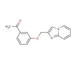 1-[3-(imidazo[1,2-a]pyridin-2-ylmethoxy)phenyl]ethanone - chemical structure image