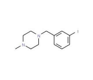 1-(3-Iodobenzyl)-4-methylpiperazine (CAS 859850-89-8) - chemical structure image