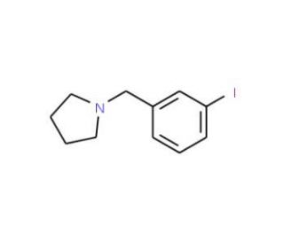 1-(3-Iodobenzyl)pyrrolidine (CAS 884507-44-2) - chemical structure image
