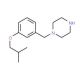 1-(3-Isobutoxybenzyl)piperazine - chemical structure image