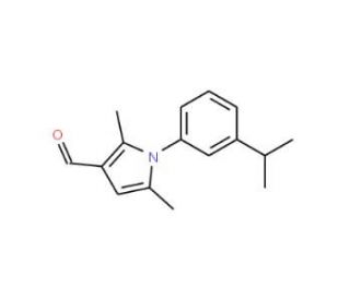 1-(3-isopropylphenyl)-2,5-dimethyl-1H-pyrrole-3-carbaldehyde - chemical structure image