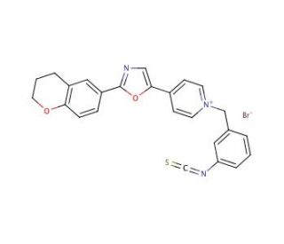1-(3-Isothiocyanatobenzyl)-4-[2-(3,4-dihydro-2H-1-benzopyran-6-yl)-5-oxazolyl]pyridinium bromide (CAS 155863-01-7) - chemical