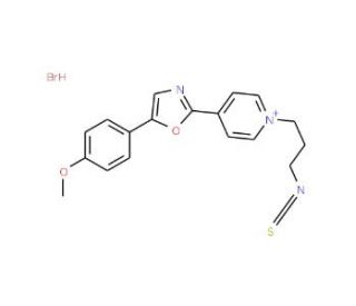 1-(3-Isothiocyanatopropyl)-4-[5-(4-methoxyphenyl)-2-oxazolyl]pyridinium bromide (CAS 1034443-41-8) - chemical structure image