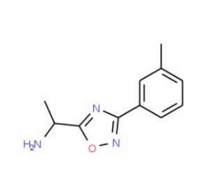 1-(3-m-Tolyl-[1,2,4]oxadiazol-5-yl)-ethylamine (CAS 883547-44-2) - chemical structure image