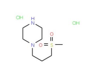1-(3-Methanesulfonylpropyl)-piperazine 2HCl (CAS 939983-66-1) - chemical structure image
