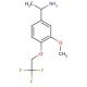1-[3-methoxy-4-(2,2,2-trifluoroethoxy)phenyl]ethanamine (CAS 953750-89-5) - chemical structure image
