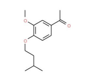 1-[3-methoxy-4-(3-methylbutoxy)phenyl]ethan-1-one - chemical structure image