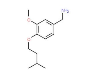 1-[3-methoxy-4-(3-methylbutoxy)phenyl]methanamine - chemical structure image