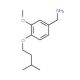 1-[3-methoxy-4-(3-methylbutoxy)phenyl]methanamine - chemical structure image