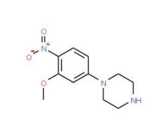 1-(3-Methoxy-4-nitrophenyl)piperazine - chemical structure image