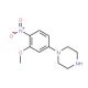 1-(3-Methoxy-4-nitrophenyl)piperazine - chemical structure image