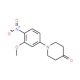 1-(3-Methoxy-4-nitrophenyl)tetrahydro-4(1H)-pyridinone - chemical structure image
