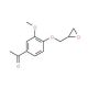 1-[3-methoxy-4-(oxiran-2-ylmethoxy)phenyl]ethanone (CAS 69114-02-9) - chemical structure image