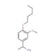 1-[3-methoxy-4-(pentyloxy)phenyl]ethan-1-amine - chemical structure image
