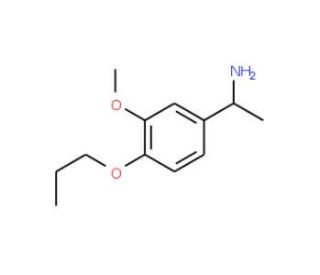 1-(3-methoxy-4-propoxyphenyl)ethan-1-amine - chemical structure image