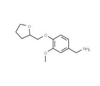 1-[3-methoxy-4-(tetrahydrofuran-2-ylmethoxy)phenyl]methanamine - chemical structure image
