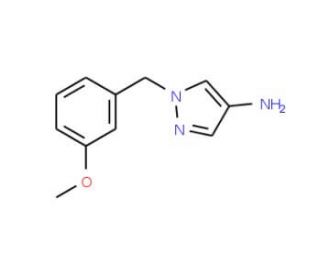 1-(3-Methoxy-benzyl)-1H-pyrazol-4-ylamine - chemical structure image