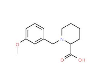 1-(3-Methoxy-benzyl)-piperidine-2-carboxylic acid (CAS 187994-08-7) - chemical structure image