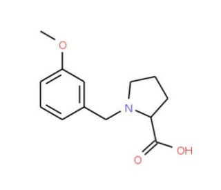 1-(3-Methoxy-benzyl)-pyrrolidine-2-carboxylic acid - chemical structure image