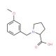 1-(3-Methoxy-benzyl)-pyrrolidine-2-carboxylic acid - chemical structure image